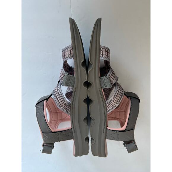 JSport by Jambu Kaia Pink and Gray Adjustable Strappy Casual Comfort Sandals 7M - Picture 5 of 11